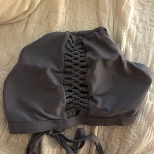 PACSUN BIKINI TOP IN BLUE/GRAY